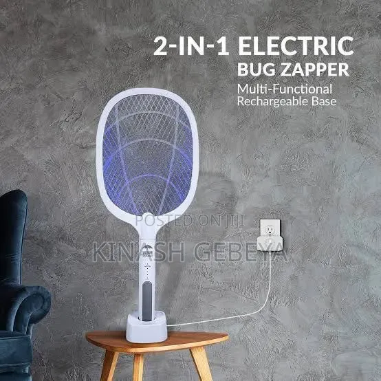 Rechargeable Electric Fly Racket(ኤሌክትሪክ ነፍሳት መግደያ)