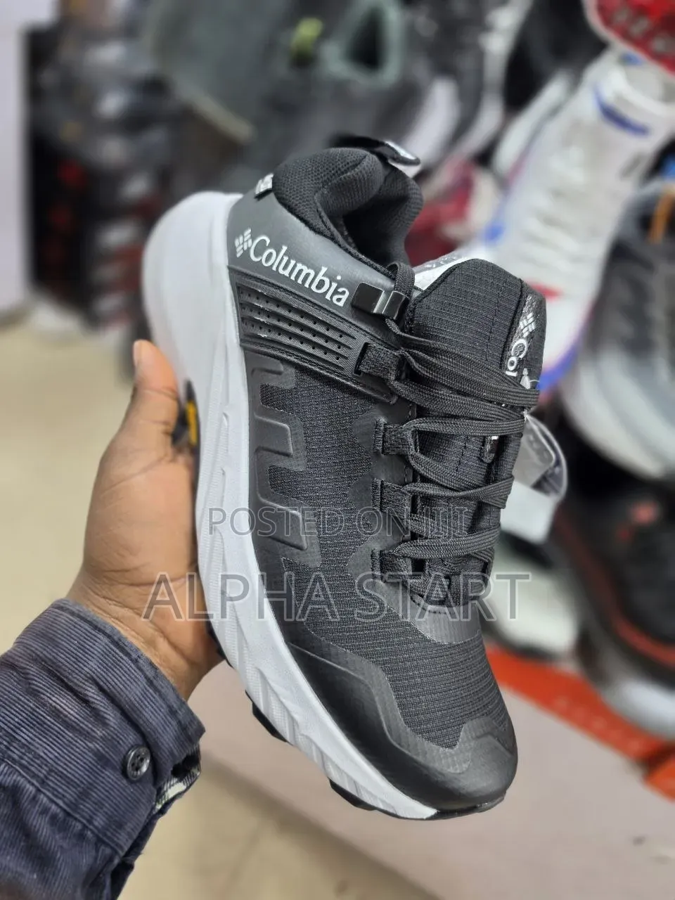 Colombia Black High Master Quality Water Proof Sneakers madeinVietnam