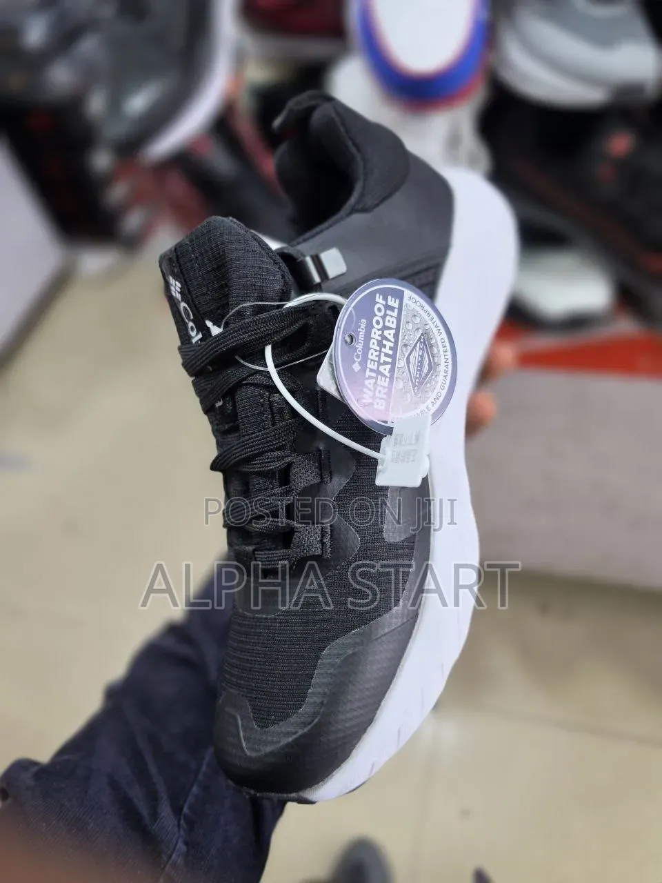 Colombia Black High Master Quality Water Proof Sneakers madeinVietnam
