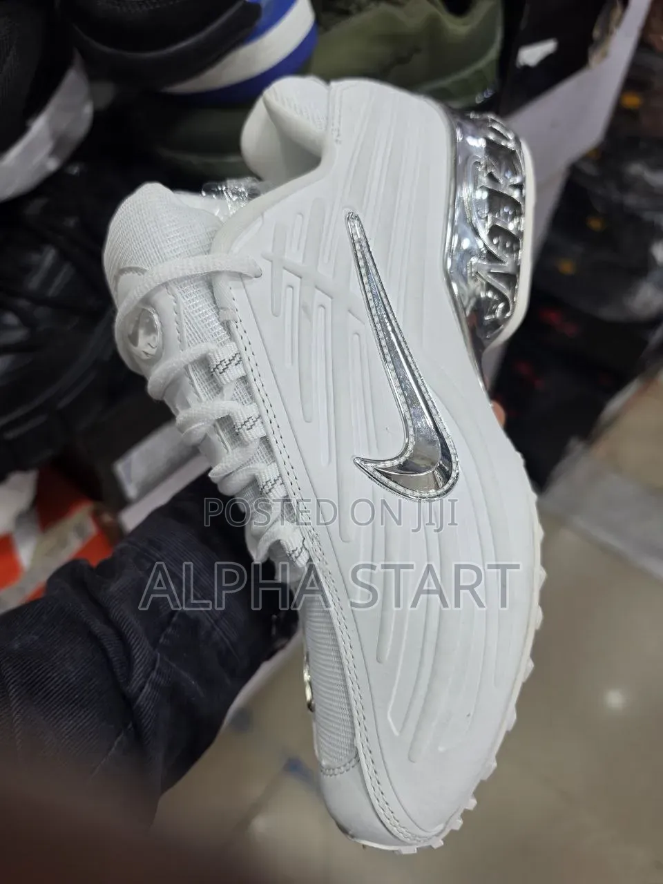 Nike Air Max White Selves High Master Quality Shoes Made in Vietnam