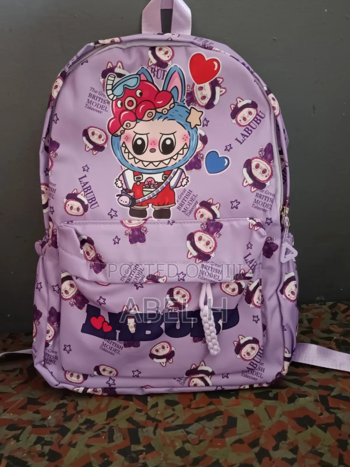Labubu School Bag | Purple