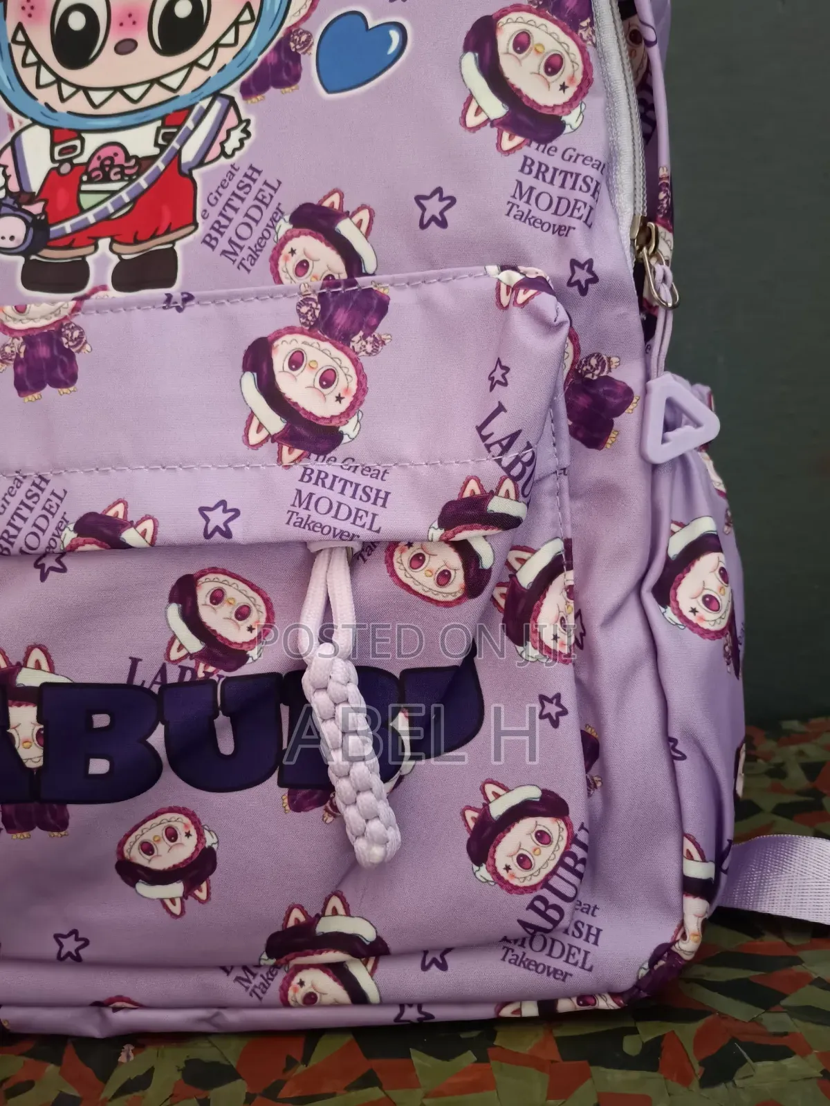 Labubu School Bag | Purple