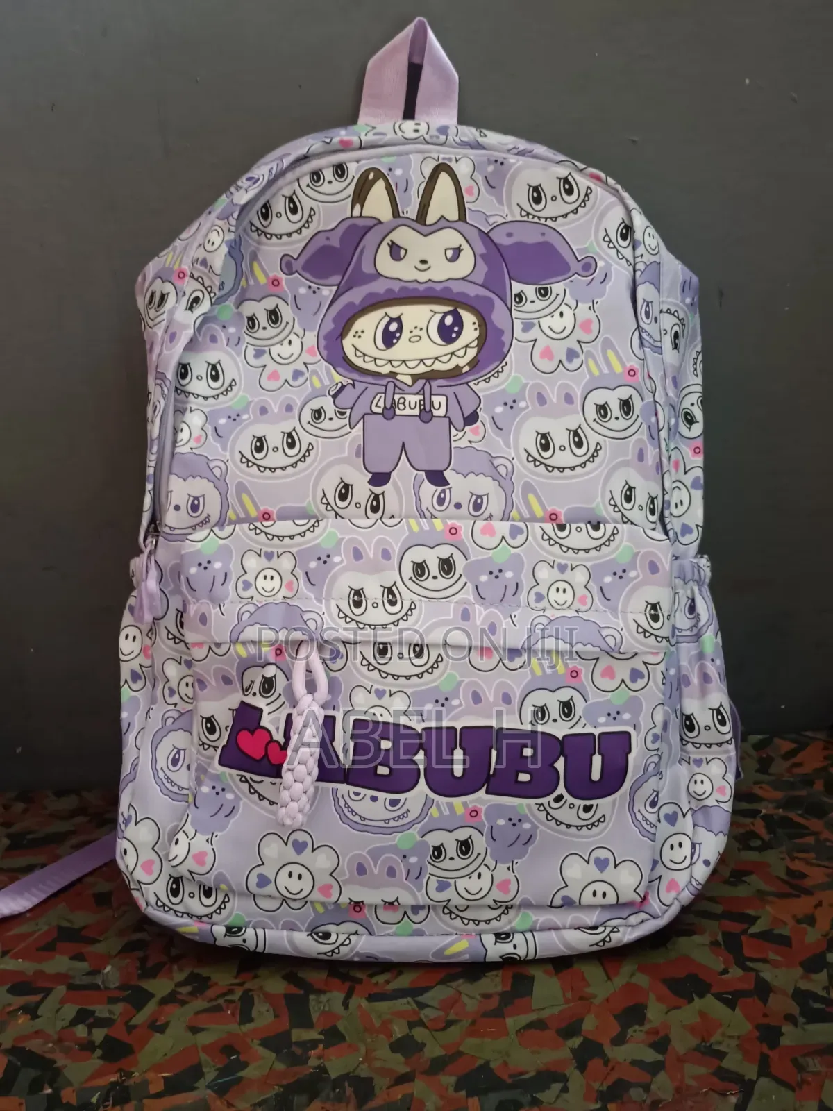 Labubu School Bag | Light Purple