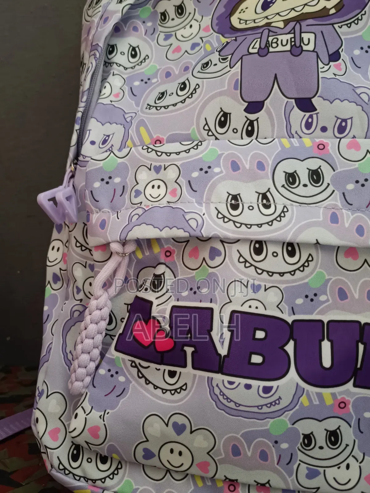 Labubu School Bag | Light Purple