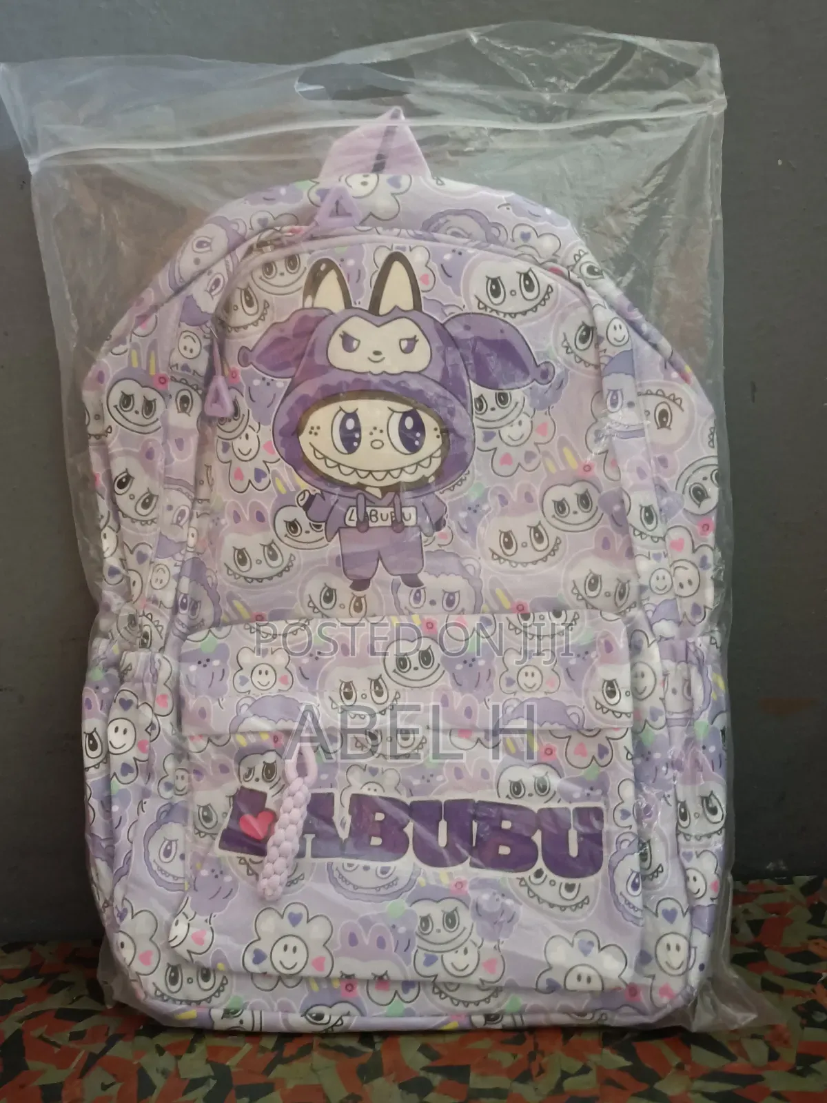 Labubu School Bag | Light Purple