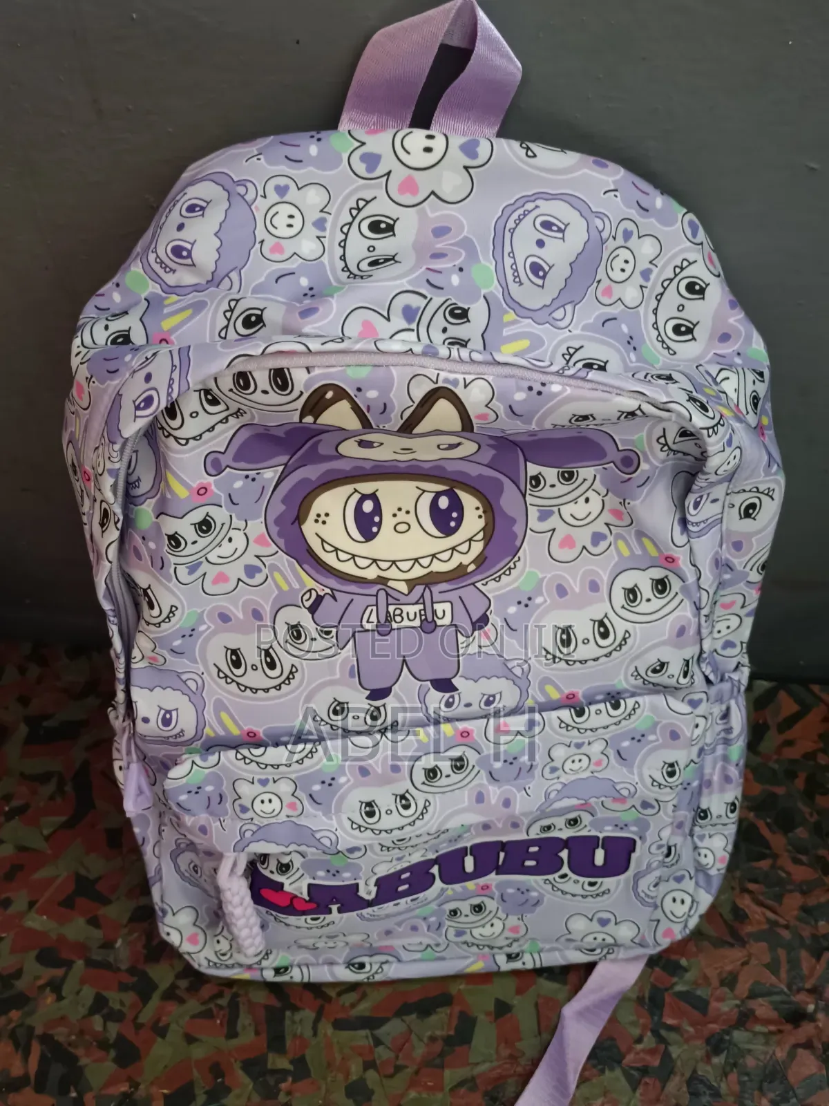 Labubu School Bag | Light Purple