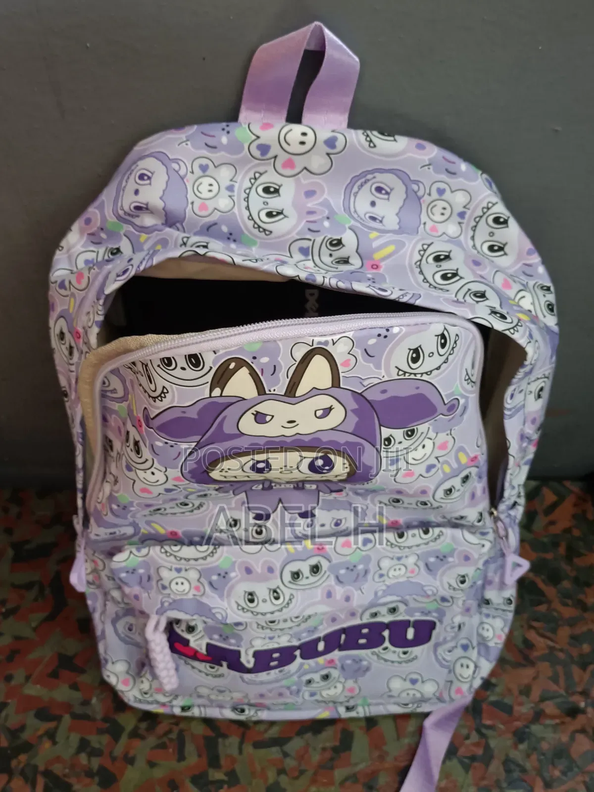 Labubu School Bag | Light Purple