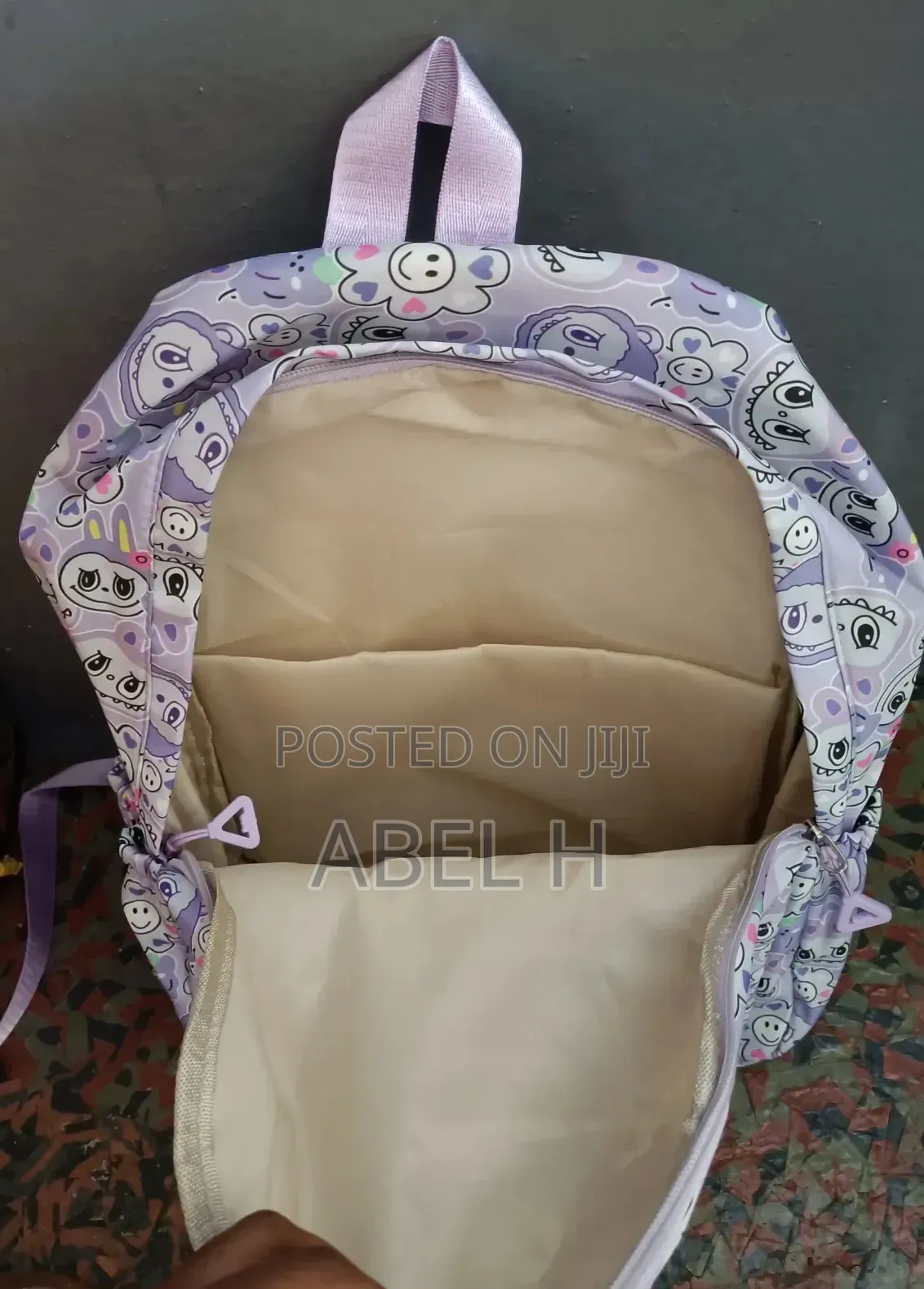 Labubu School Bag | Light Purple