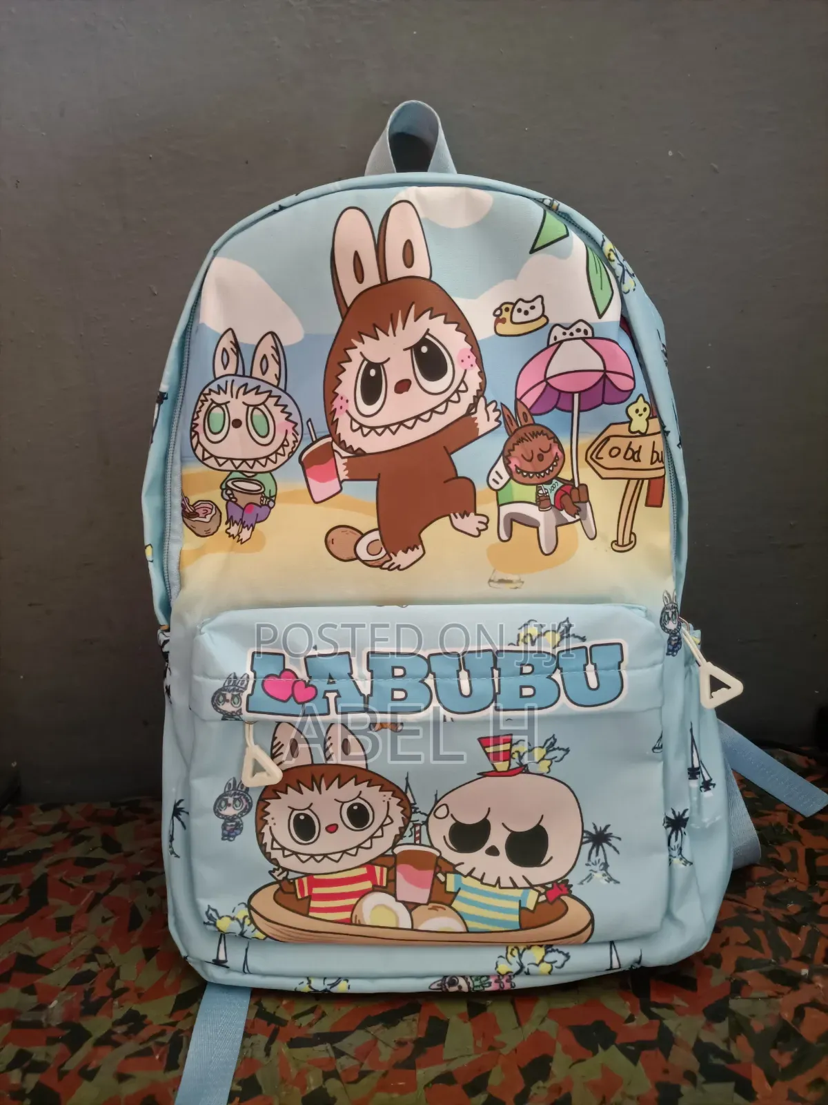 Labubu School Bags | Light Blue
