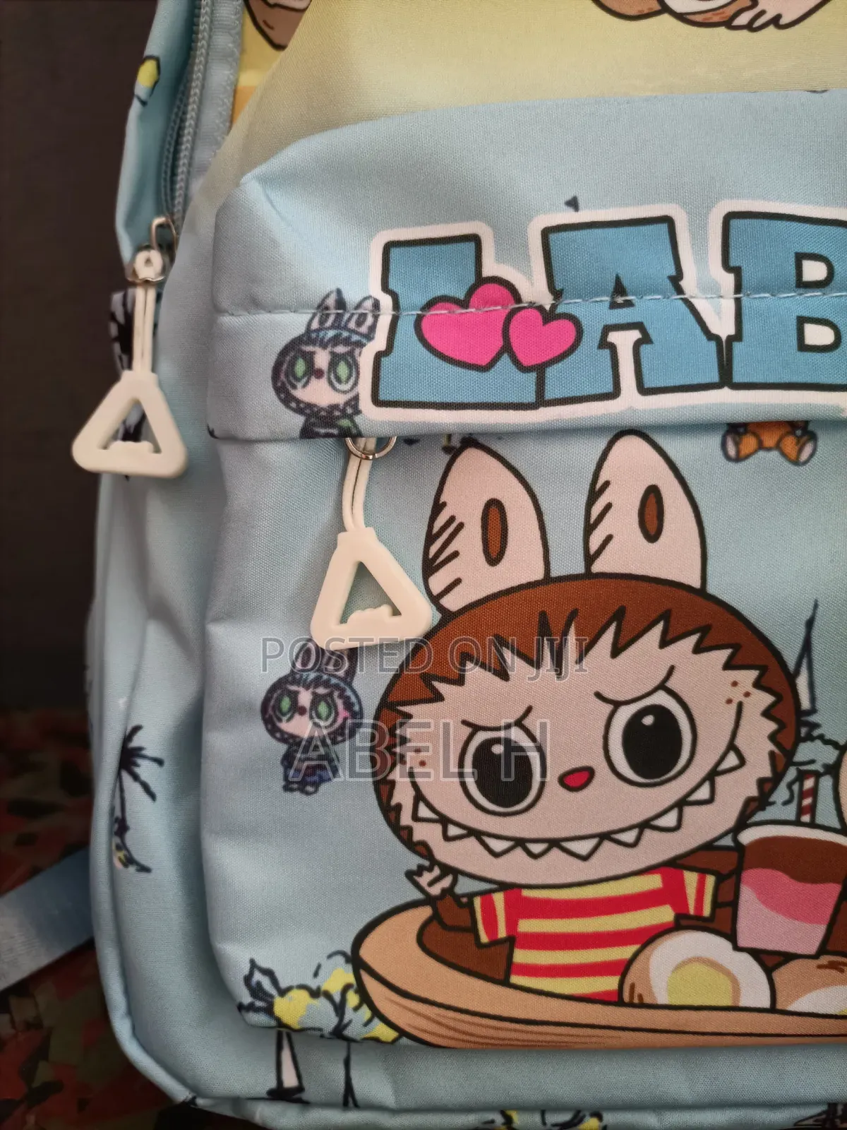 Labubu School Bags | Light Blue