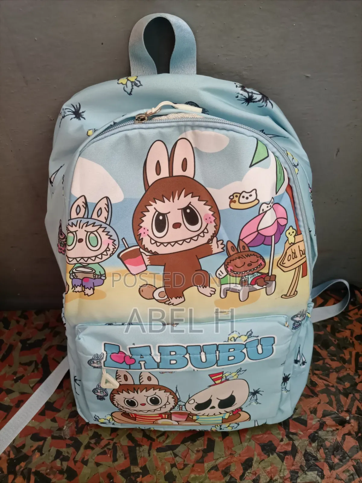 Labubu School Bags | Light Blue