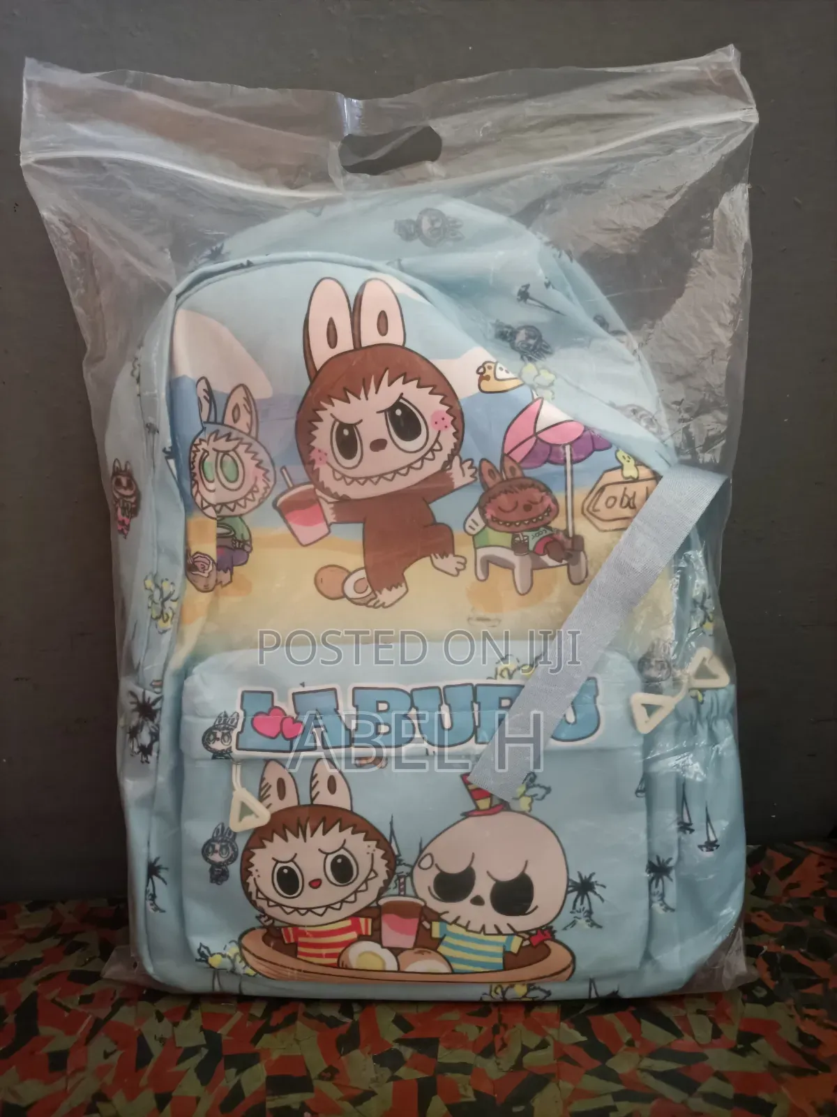 Labubu School Bags | Light Blue