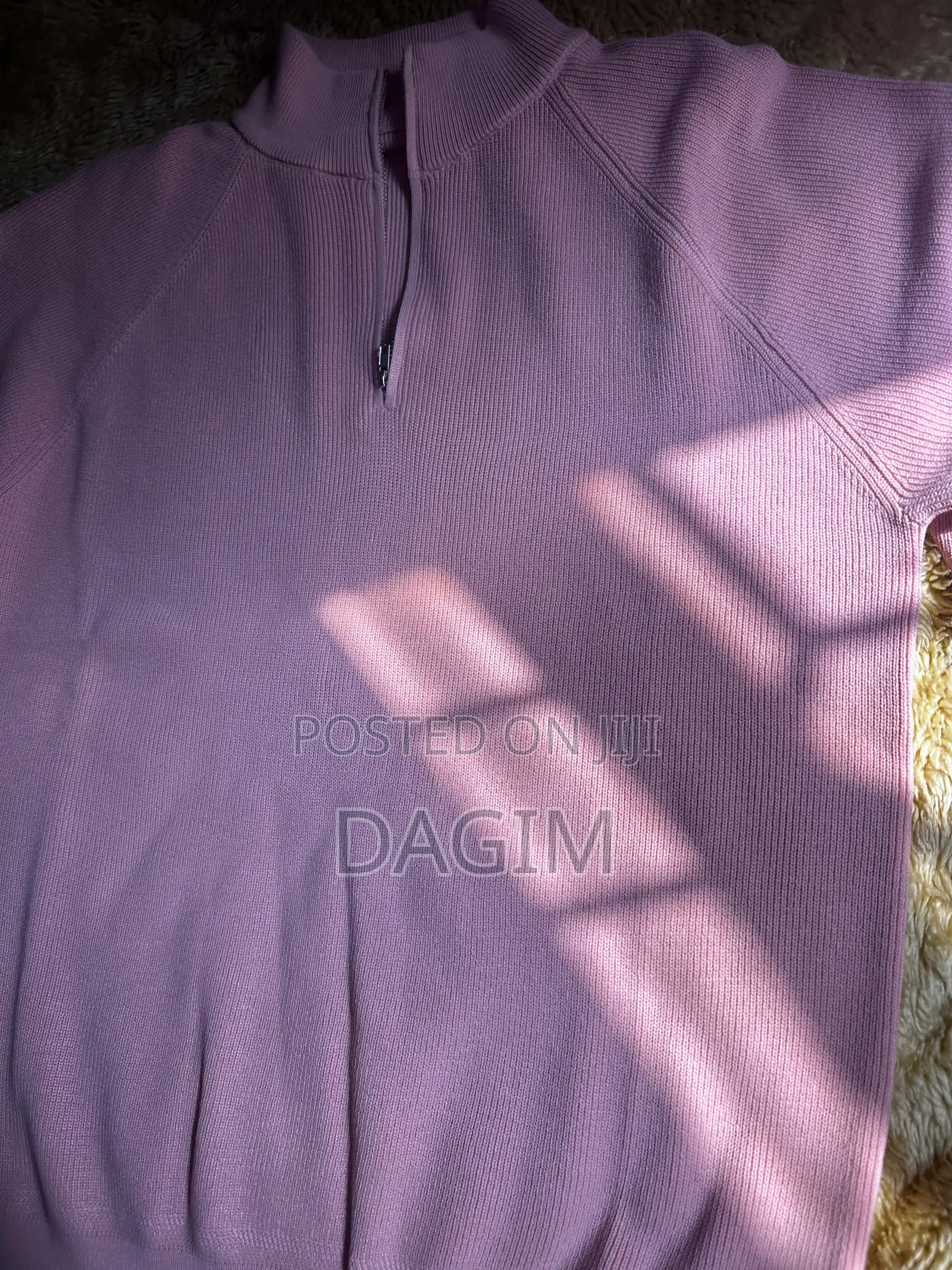 European Standard Men’s Pink Quarter Zip Sweater European Standard