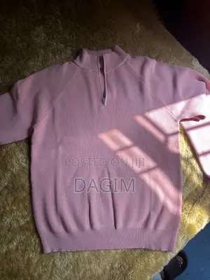European Standard Men’s Pink Quarter Zip Sweater European Standard