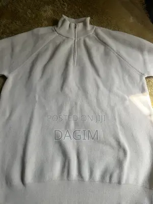 European Standard Men’s Cream Quarter Zip Sweater