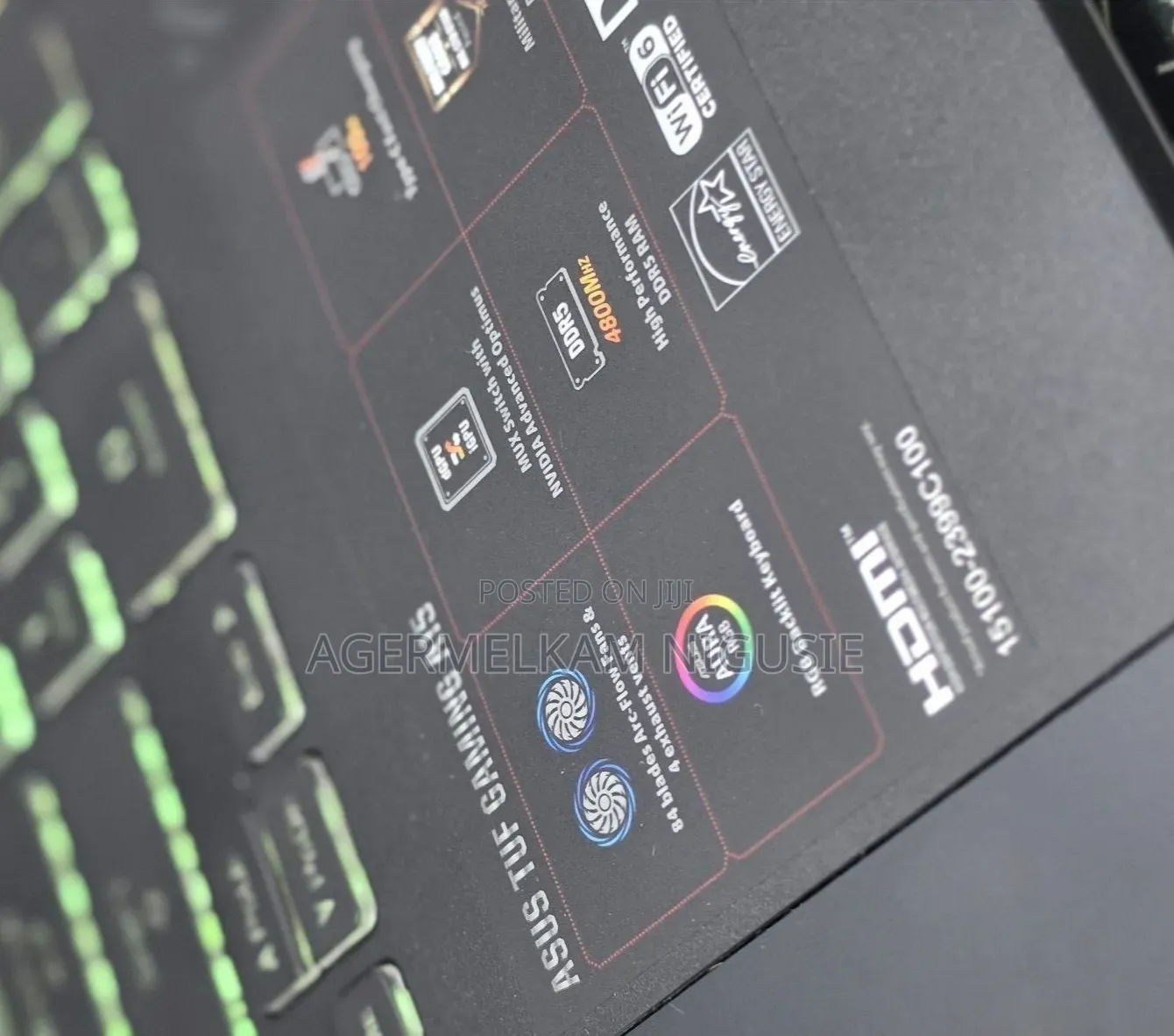 New Laptop Asus TUF Gaming A15 16GB Intel Core i7 SSD 512GB