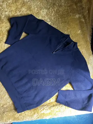 European Standard Men’s Navy Blue Quarter Zip Sweater