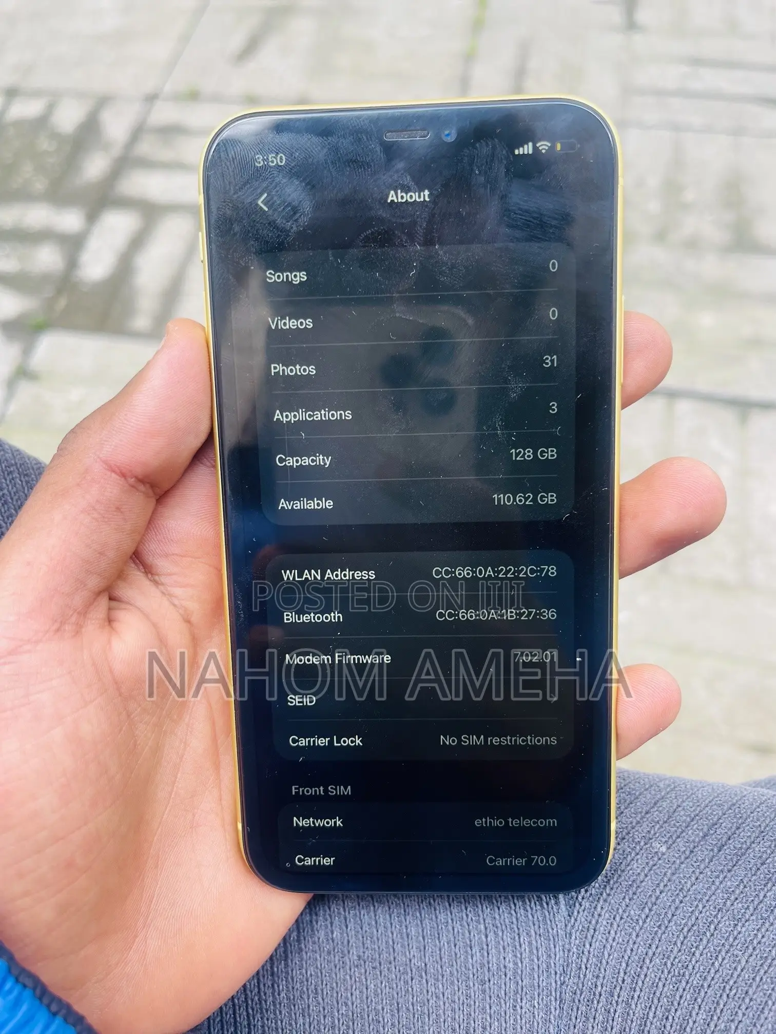 Apple iPhone 11 128 GB Yellow