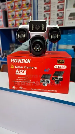 Fosvision PTZ Solar Camera 8mp 4g 4 Lens