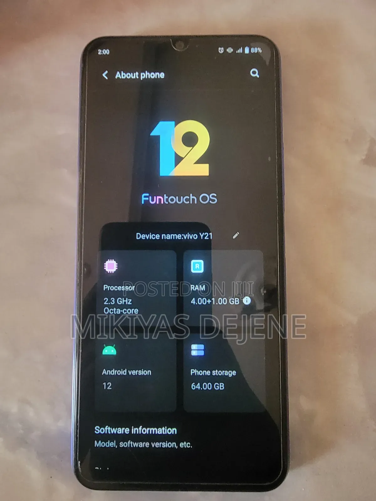 Vivo Y21 64 GB Blue