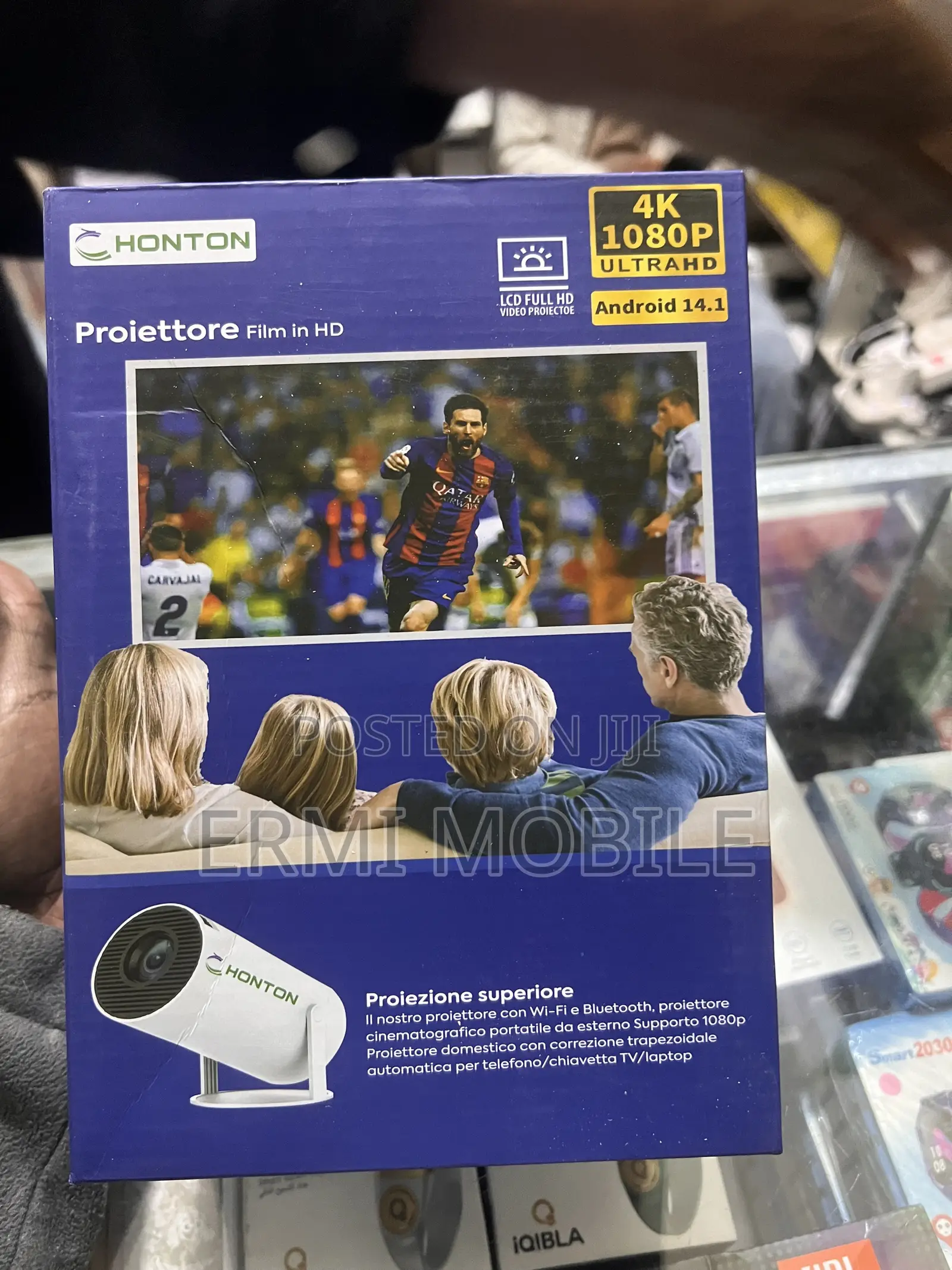 HONTON Smart Projector 1080P | WiFi + Bluetooth | Support