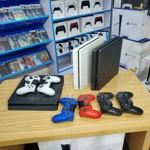 PS4 Slim ከ2 Original Joystick ጋር – FC 26 እና ሌሎች 5 ጌሞች – ታላቅ ዲስካውንት