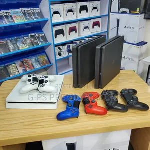 PS4 Slim ከ2 Original Joystick ጋር – FC 26 እና ሌሎች 5 ጌሞች – ታላቅ ዲስካውንት