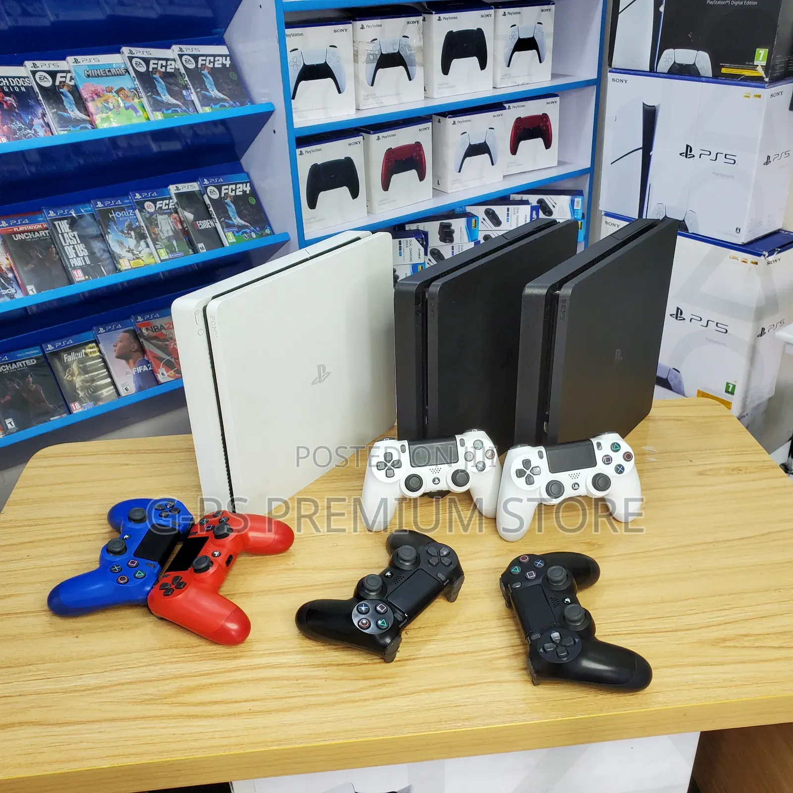 Ps 4 Slim Original 2 Original Controller FC 26 5 Games ታላቅ ዲስካውንት