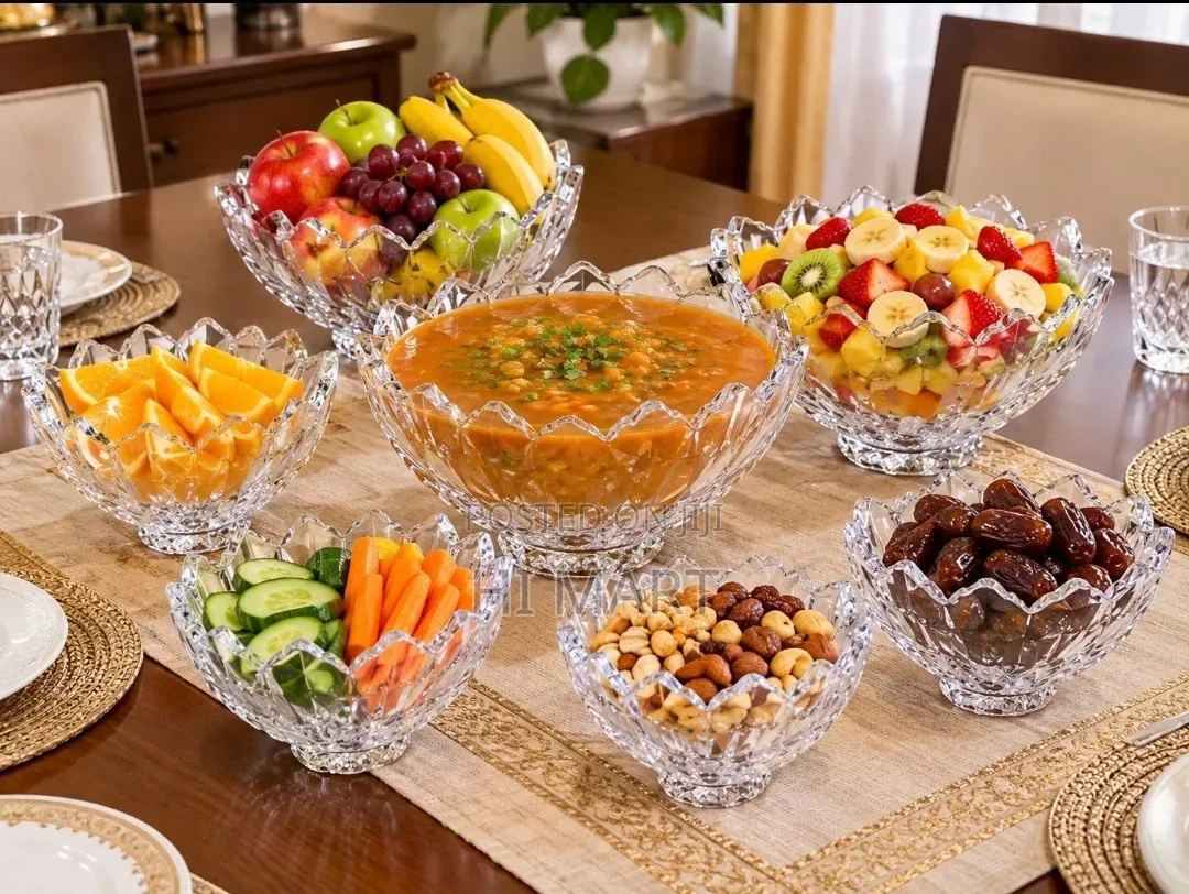 7pcs Ice Cream and Fruit Glass Cup