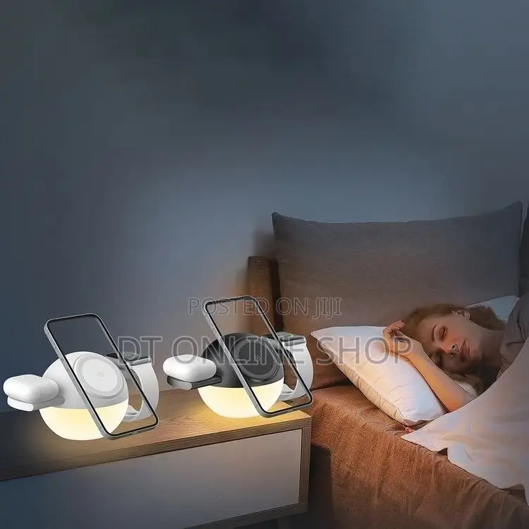Porodo Orbix 3-in-1 Wireless Charger With Adjustable Ambient Light