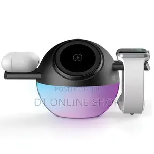 Porodo Orbix 3-in-1 Wireless Charger With Adjustable Ambient Light