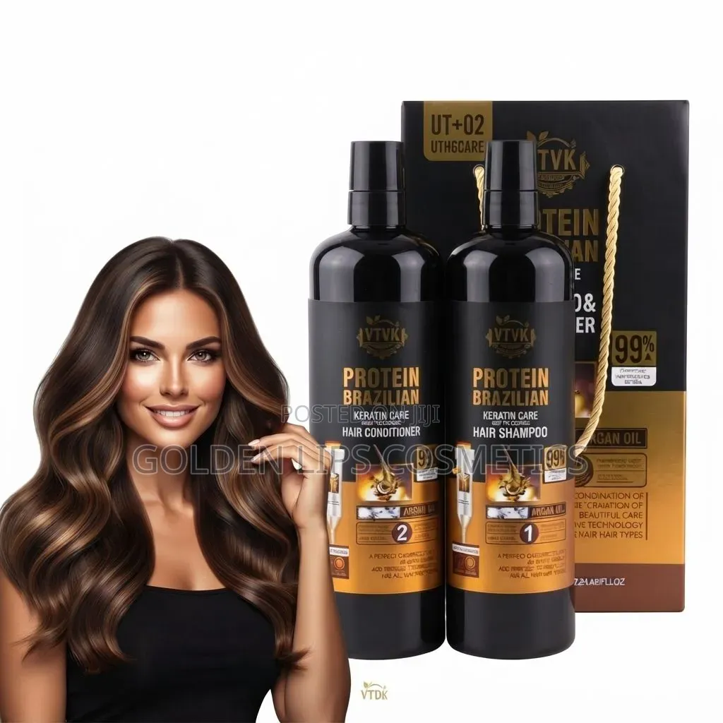 Heniways Brazilian Keratin Shampoo and Conditioner Set 900ml