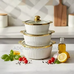 Porcelain Soup Pot 3 Pieces