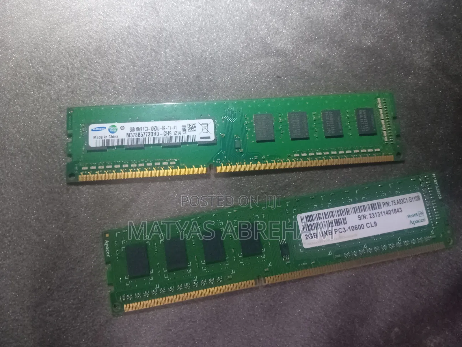 2gb Ddr3 Desktop Ram Bundle - (3x 2gb Micron/ Apacer)