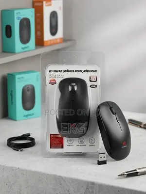 ⁠2.4GHz Wireless Mousewith USB Receiver High Sensitivity ገመድ አልባ ማውዝ