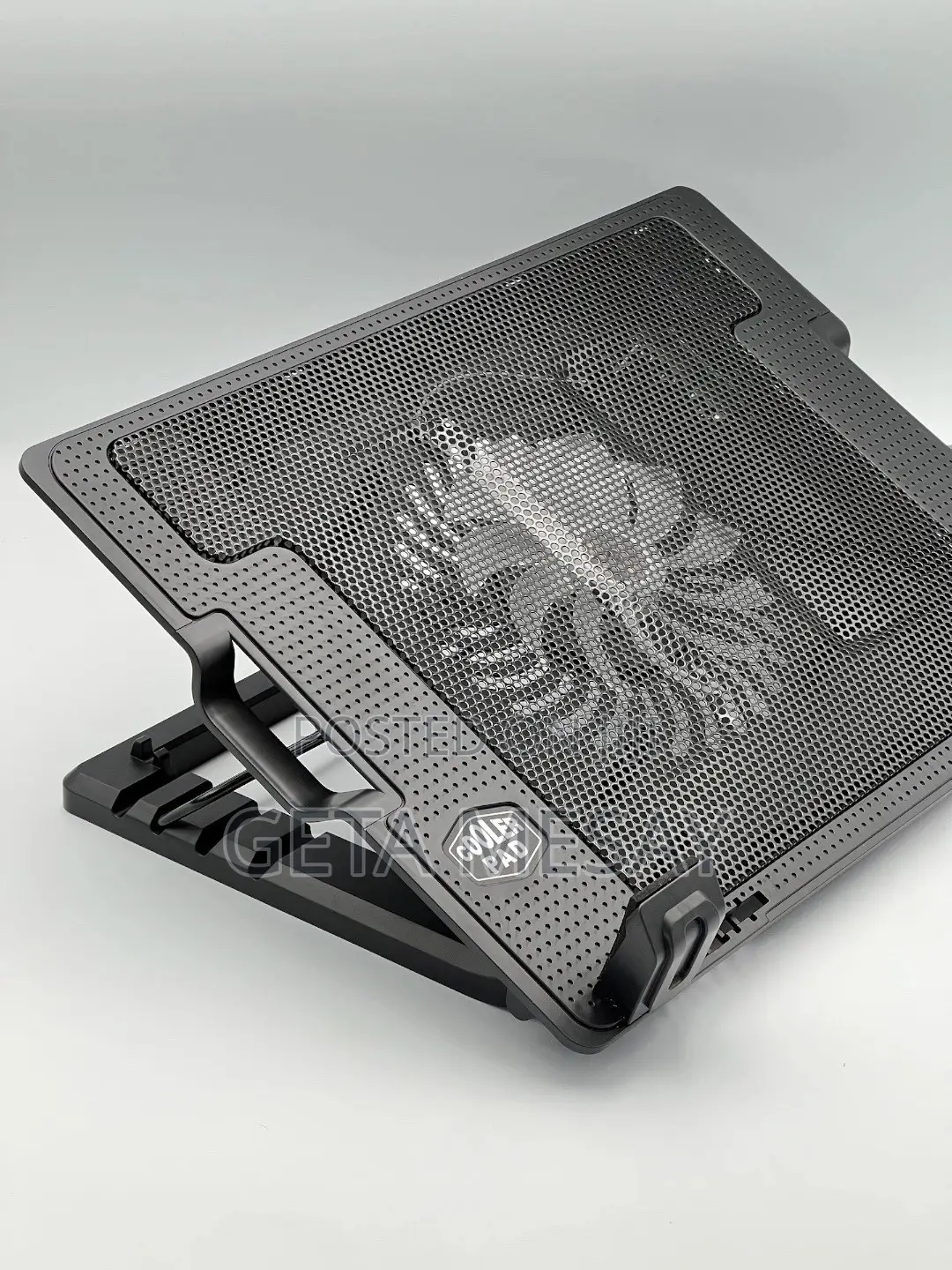 Laptop Stand With Silent Cooling Fan 2-USB Hub - For 9"-17" Notebook