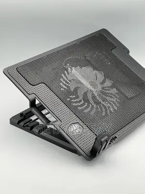 Laptop Stand With Silent Cooling Fan 2-USB Hub - For 9"-17" Notebook