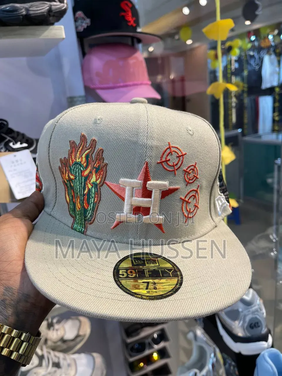 New Era 59FIFTY Fitted Cap – Houston Astros Custom Embroidery