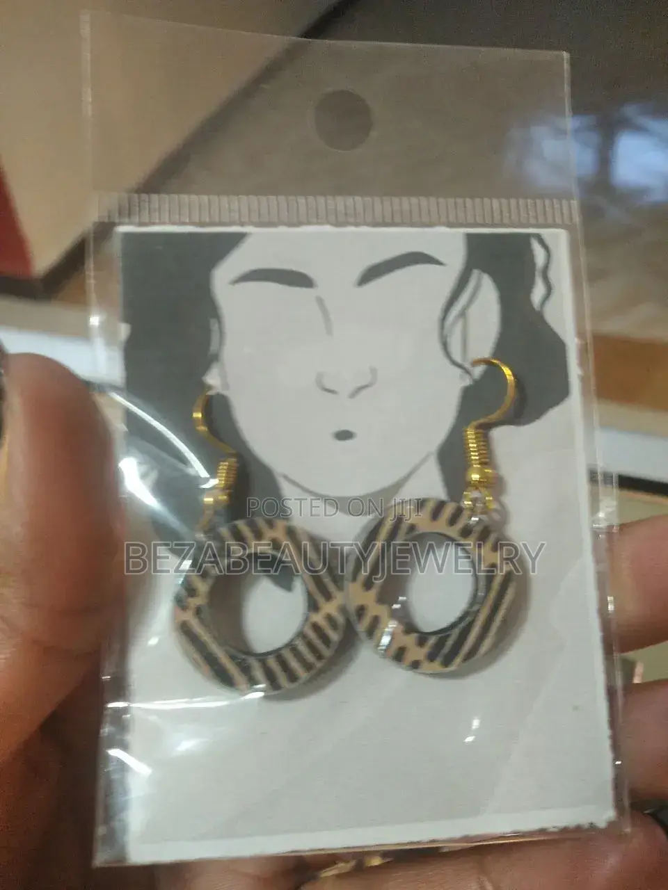 Handcrafted Wooden Dangle Earrings
