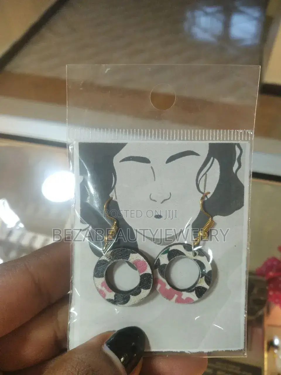 Handcrafted Wooden Dangle Earrings