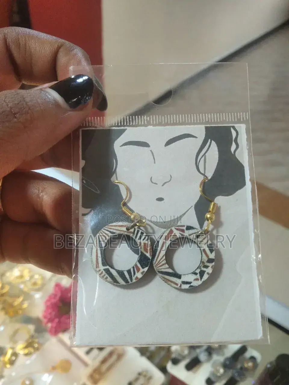 Handcrafted Wooden Dangle Earrings