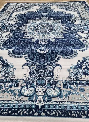 Turkish Vintage Oriental Dark Navy Blue Carpet / Rug - Brand New