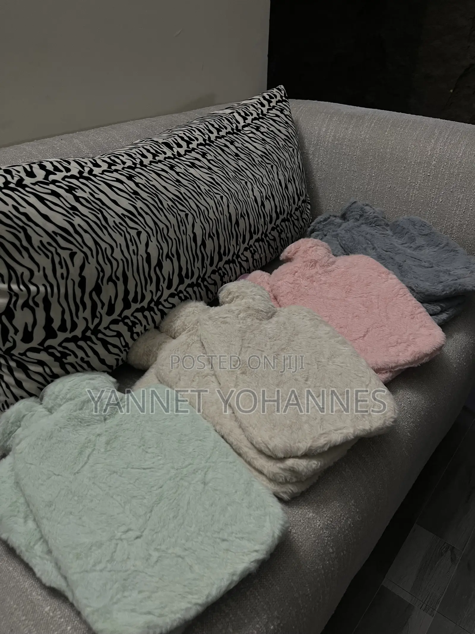 2L Hot Water Bottle Bag With Soft Fur Cover – Reusable Warmer