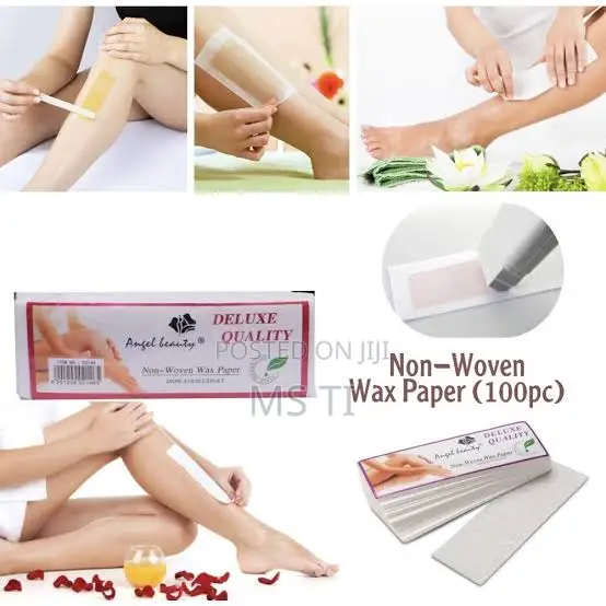 Angel Beauty Premium Non-Woven Wax Paper Strips (100-Pack)