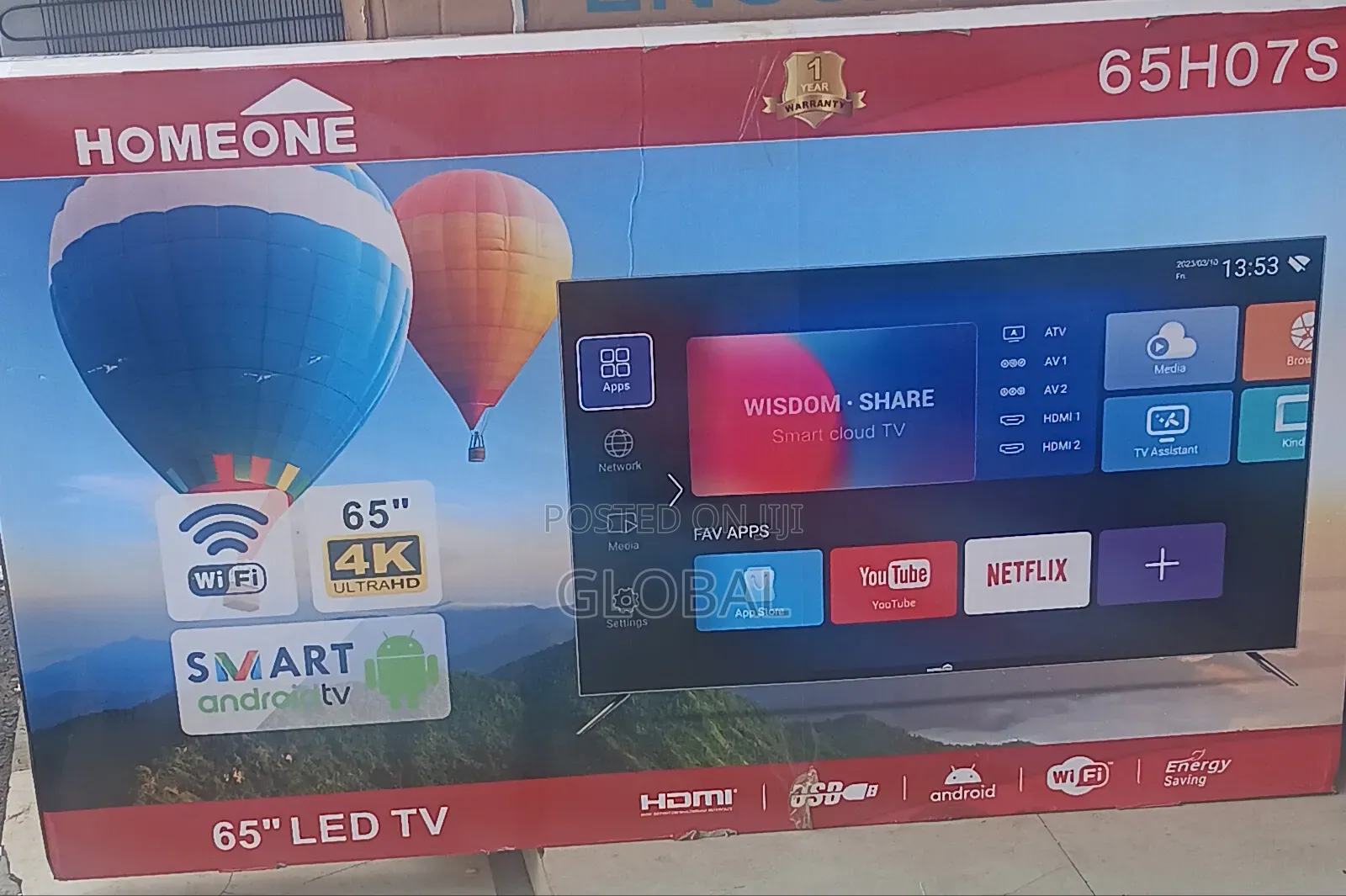 65inch Humax Ulta Hd TV