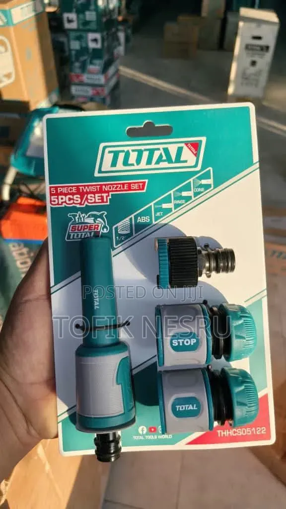 5 Piece Twist Nozzle Set Total ሆዝ ኮኔክተር