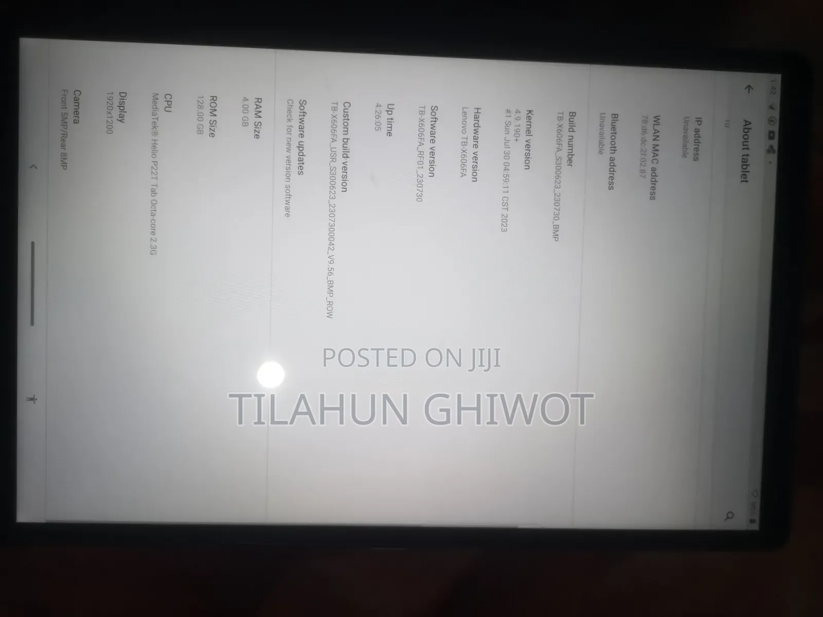 Lenovo Tab M10 128 GB Silver