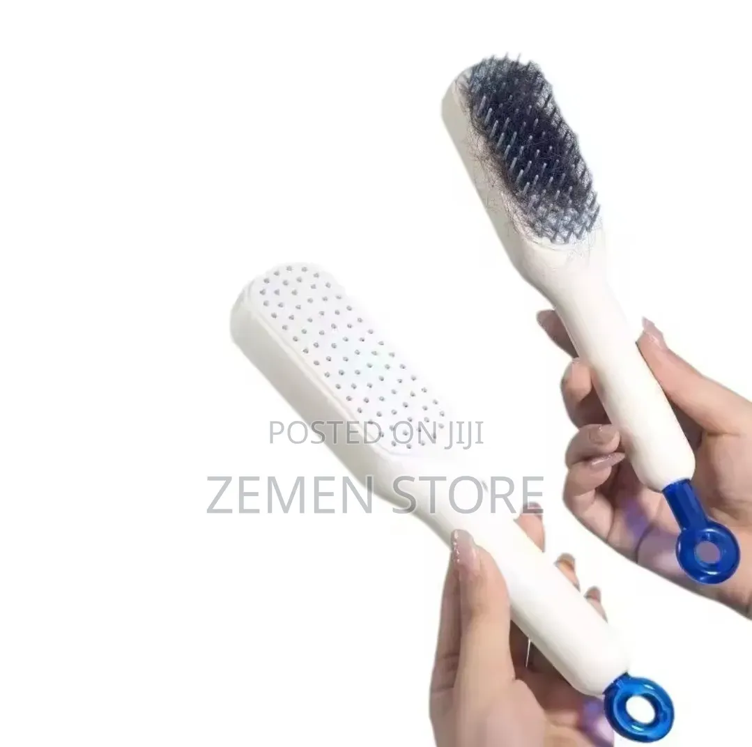 Retractable Cleaning Hair Brush Self Cleaning Push Release Hair Brush