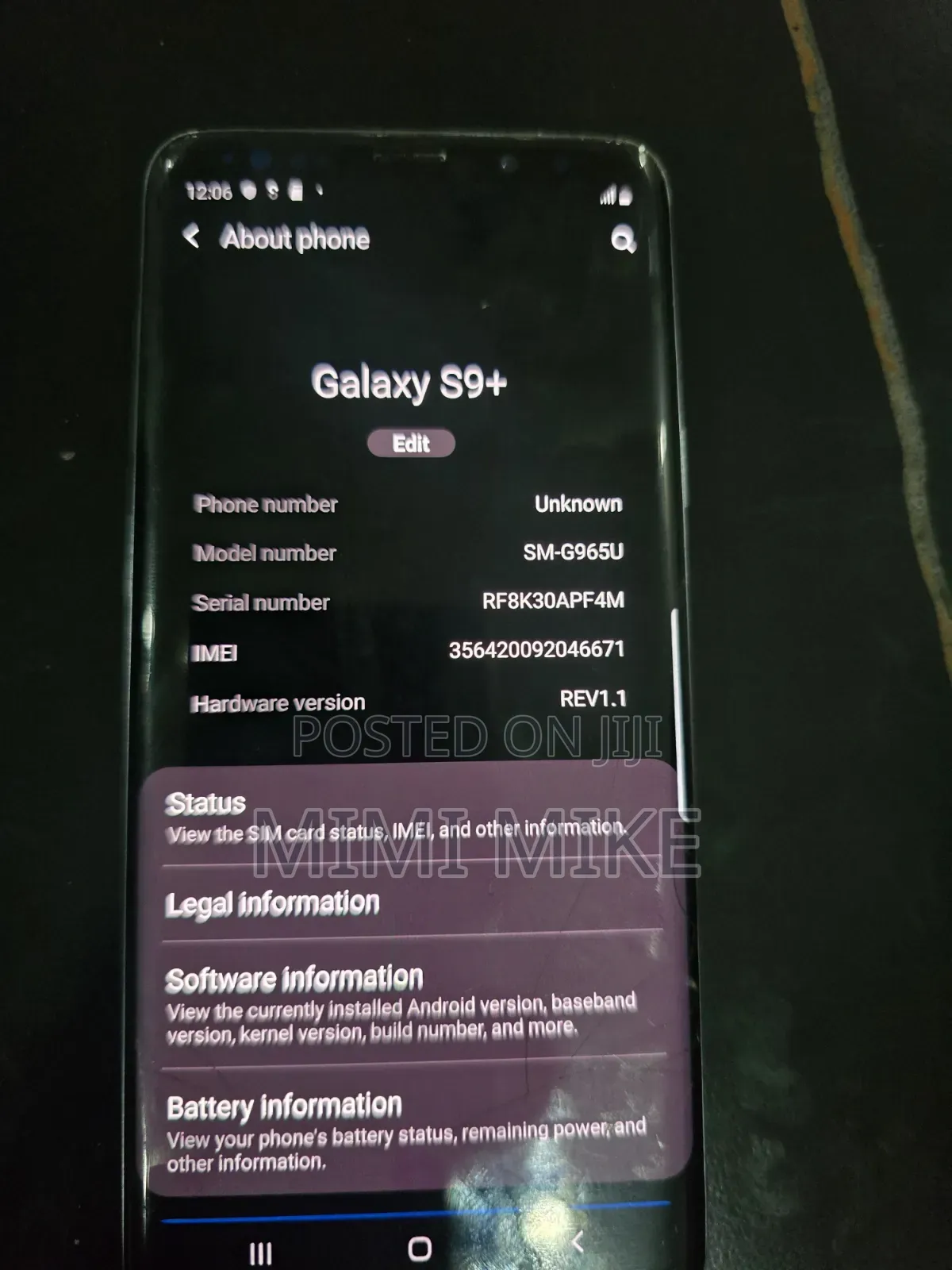 Samsung Galaxy S9 Plus 64 GB Black