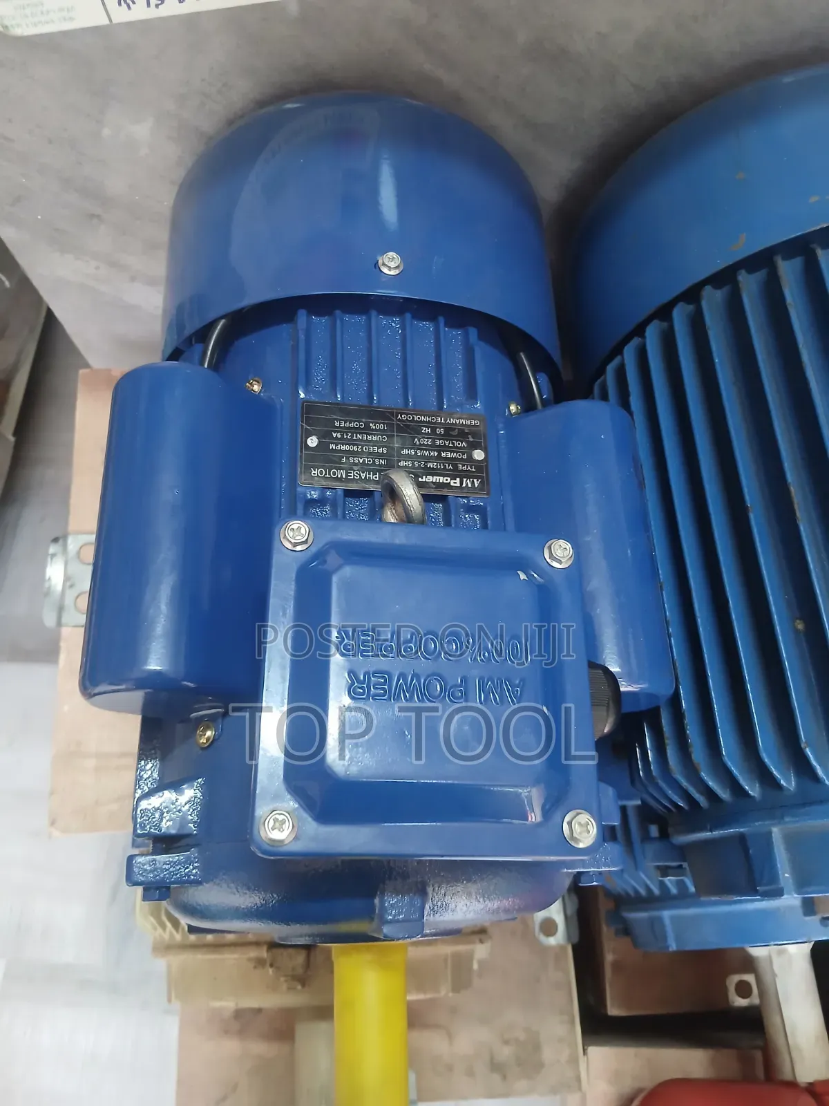 AM Power Blue Single-Phase AC Induction Electric Motor